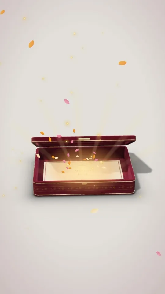 Royal Gold wedding invitation website on a phone, showing the couple's names on an ivory and maroon card